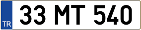 Truck License Plate